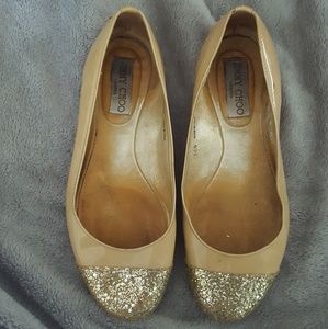 Jimmy Choo nude flats